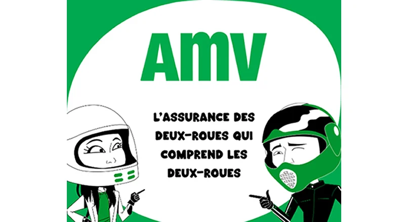 Illustration AMV de deux conseillers motards